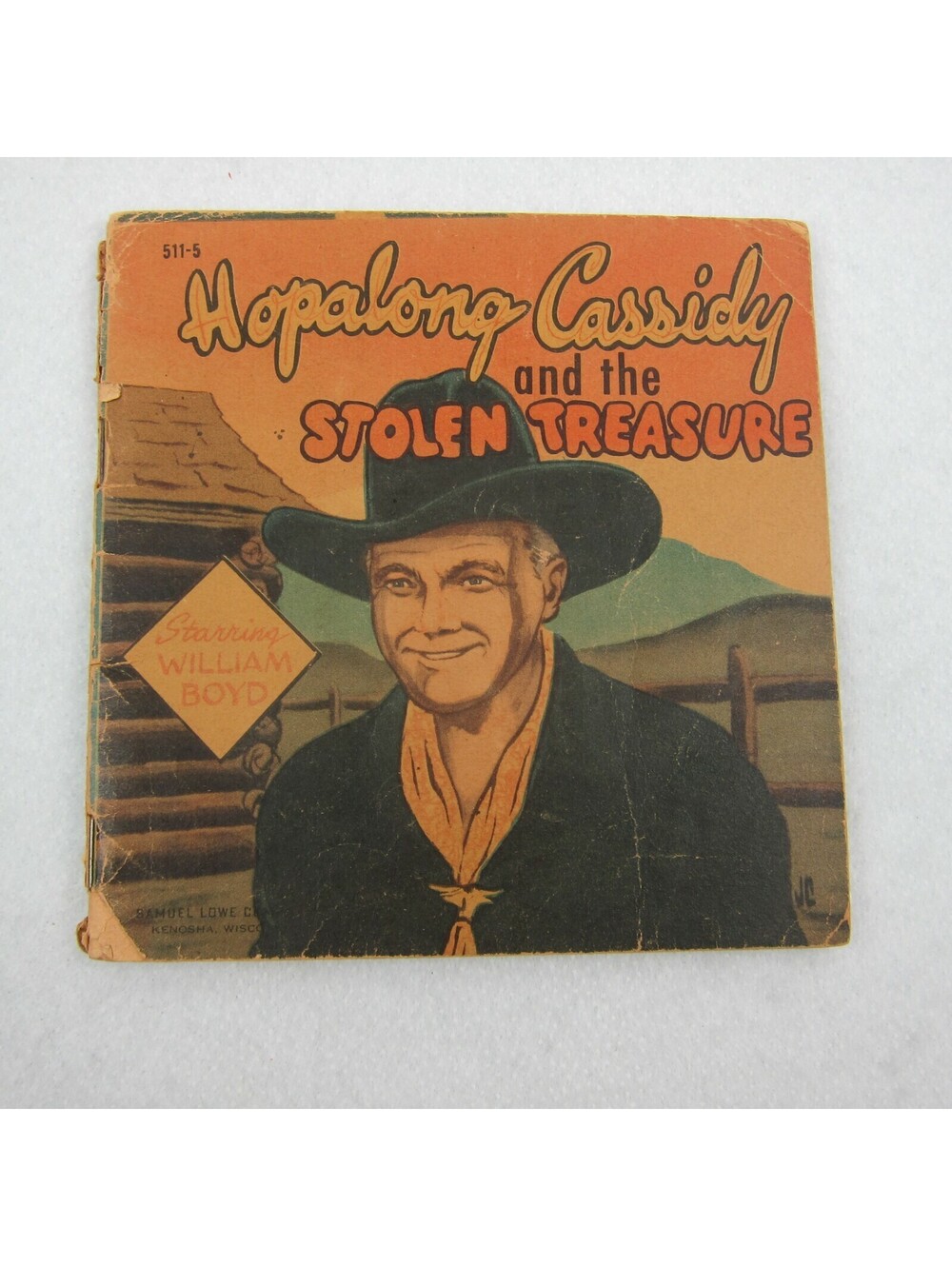 Vintage 1950 Hopalong Cassidy the Stolen Treasure Book William Boyd Samuel Lowe